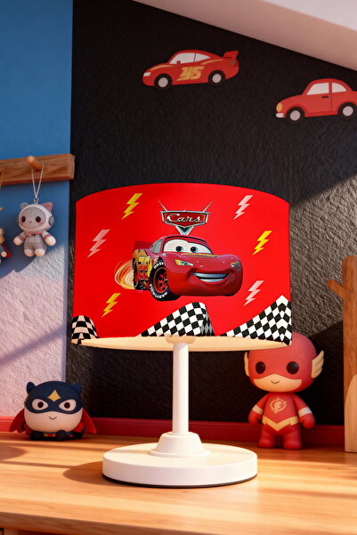 EVPANYA عاكس الضوء لغرفة الأطفال بنمط ريسير ريد ماكوين