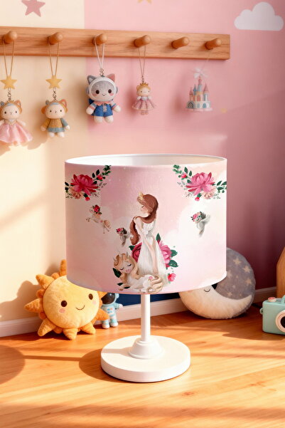 EVPANYA Long Haired Princess Patterned Children's Room Lampshade