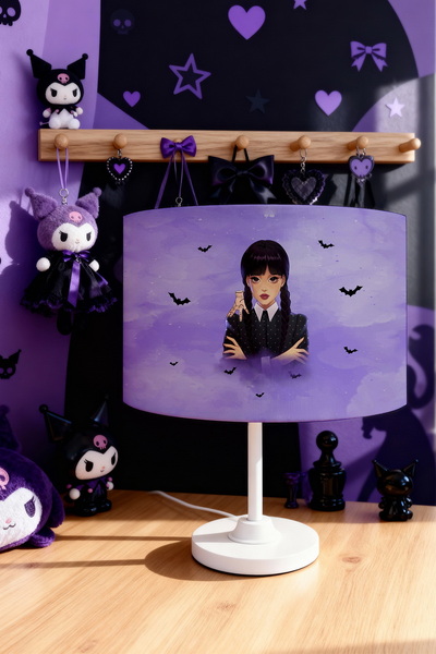 EVPANYA عاكس الضوء لغرفة الأطفال بنمط الوسطى الأزرق والأرجواني