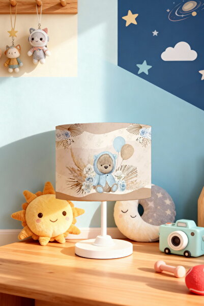 EVPANYA عاكس الضوء لغرفة الأطفال بنمط الدب الأزرق