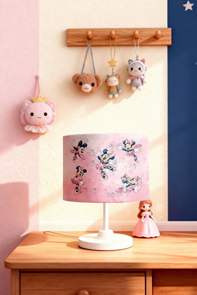 EVPANYA Ballerina Minnie Patterned Children's Room Lampshade