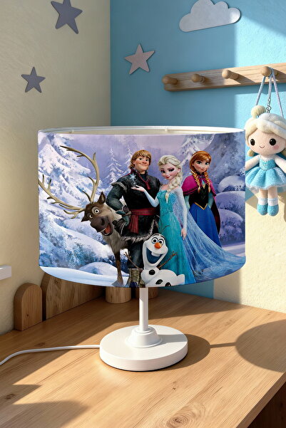 EVPANYA Elsa and Her Friends Patterned Children's Room Lampshade