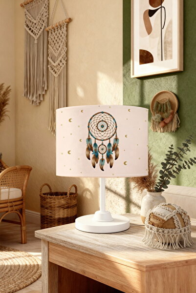 EVPANYA Cream Dream Catcher Patterned Children's Room Lampshade