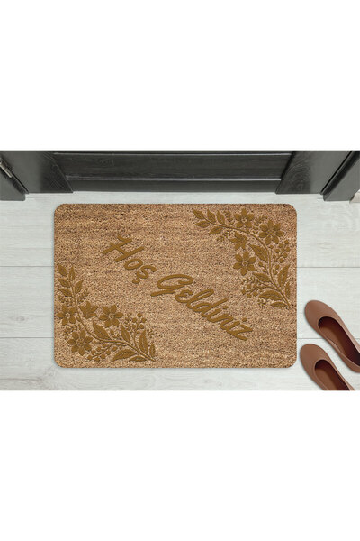 M&H Quality Welcome Cheerful Font Decorative Door Mat