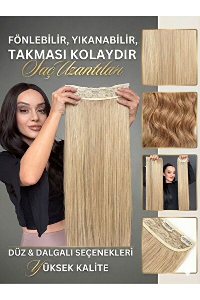 Suzan Peruk 4 al 1 öde -1 dalgalı yarımay çıtçıt+ 1 düz yarımay ve 2 yan parç...