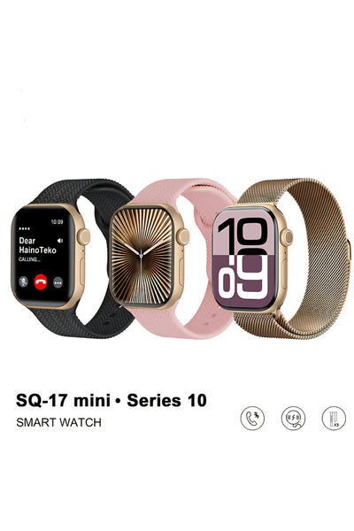 beemen Haino Teko Germany SQ-17 Mini Akıllı Saat 3 Kordon Arama Konuşma Bildi...