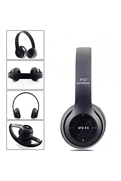 OEM Audio headphones, P47, Wireless, Bluetooth, black