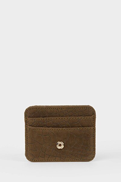 DeFacto Women's Suede Card Holder G5081Axns