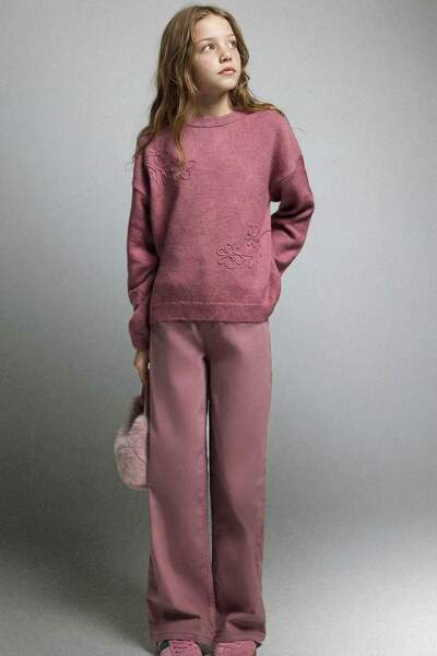 DeFacto Girl's 90S Wide Leg Gabardine Pants G6013A825Au