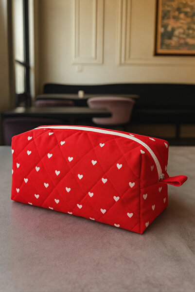 elzripy Heart Patterned Single Compartment Pen Holder