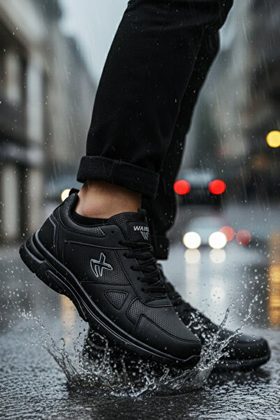 Giyyin Pantofi sport Negru Casual Confortabil Calitate cu șireturi Ortopedic Potrivit pentru iarna