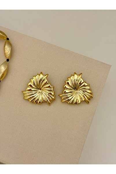 YOUES JEWELRY أقراط ذهبية نسائية ذات ملمس مميز