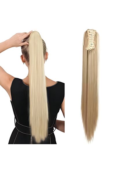 Trendpostiş Bal Köpüğü Tokalı At Kuyruğu Saç Düz Mandallı Pençe Postiş 60 Cm ...