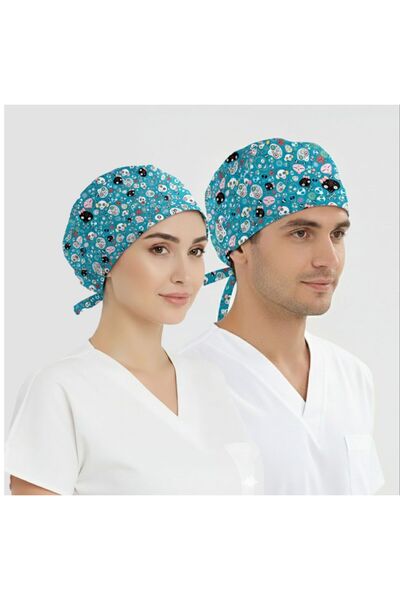 ÇİZGİ MEDİKAL Cerrahi Hemşire bonesi ameliyat bonesi doktor bonesi aşçı bonesi