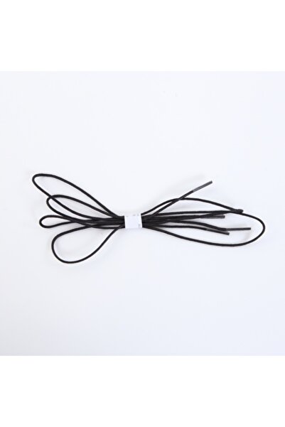 OEM Black waxed round shoelace