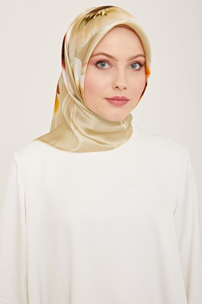 Armine Eșarfă de mătase vara 2024 - 9105-50 verde ulei Sura