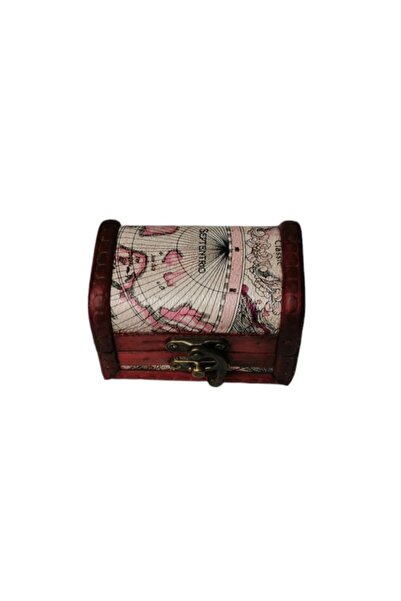 G Golden Case Wooden gift box, chest type, 90 x 60 x 62 mm, model Atlas