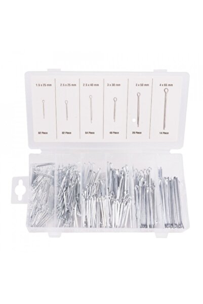 Benson Set de atelier 300 buc — știfturi metalice drepte, 6 dimensiuni, zinca...