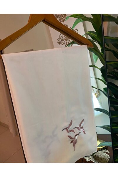 Veil Designer طرحة اوف وايت بوال بقماش ياباني بتطريزملون المقاس : 60 * 190