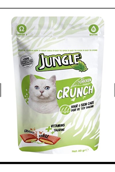 Jungle Jungle Chicken Crunchies for Cat Skin & Fur Care 60g