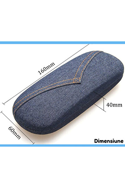 OEM Sunglasses and prescription glasses case, Denim Jeans material, universal, lightweight and portable