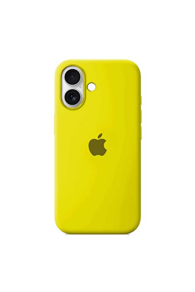 Apple Силиконов калъф за iPhone 17, лимонов
