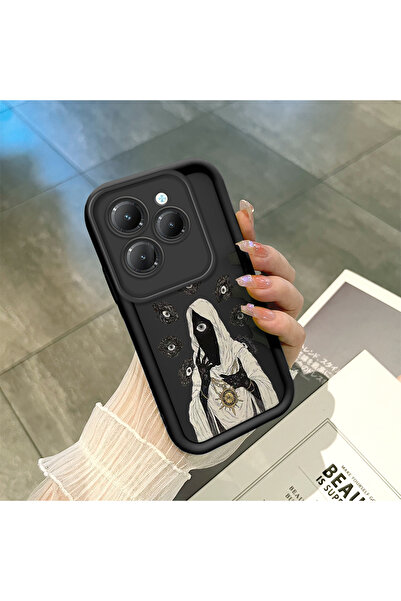 Hontinga حافظة هاتف بسيطة مضادة للسقوط من السيليكون الناعم باللون الأسود متوا...