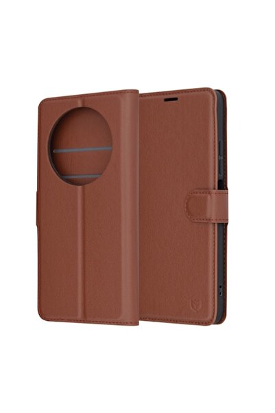 Techsuit Phone case compatible with Xiaomi Redmi 14C / Poco C75 - Stylish Look W1301, Polyurethane, Brown