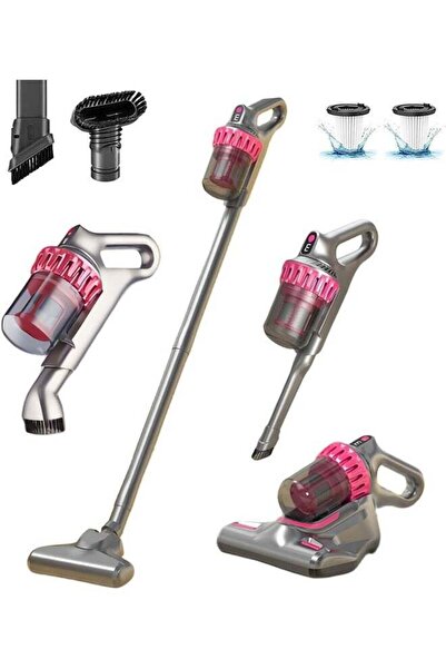 Saharaz مكنسة كهربائية لاسلكية، منخفضة الضوضاء، خفيفة الوزن وهادئة للغاية للأ...