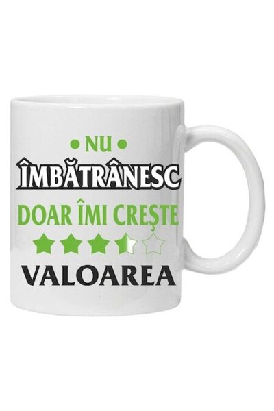 CRD PRINT Cană personalizată „Nu îmbătrânesc, valoarea mea crește”, CRD PRINT...