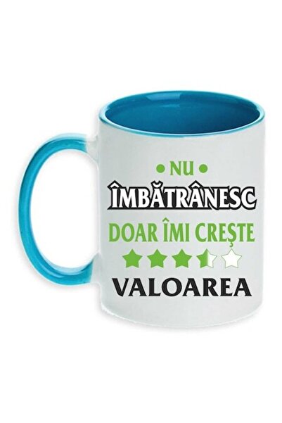 CRD PRINT Cană personalizată „Nu îmbătrânesc, mă înscriu în valoare” 330ml Al...