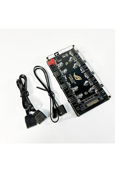 Choice مروحة تبريد هيكل CX FUTRUE مزدوجة ذات واجهة 8 اتجاهات باللون الأسود، STAT و5 فولت 3 سنون ARGB و8 + 12 فولت 4 سنون PWM و8