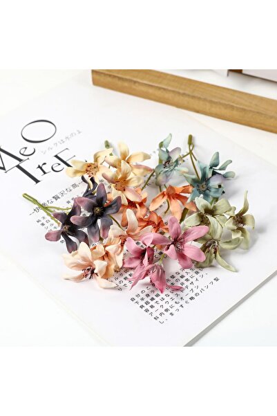 Choice 20 قطعة من زهور الأوركيد الصناعية الحريرية متعددة الألوان، رؤوس زهور و...