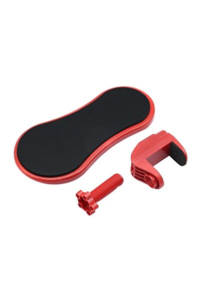 Choice مسند ذراع كمبيوتر أحمر للمكتب، مسند معصم مريح قابل للتعديل، يدعم تمديد مسند الذراع للوحة المفاتيح