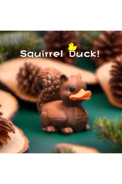 Choice كاكي غامق زينة إبداعية على شكل سنجاب وبطة لتزيين عيد الميلاد والعطلات.