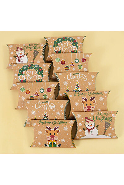 Choice4 as show 10pcs mix 10pcs Christmas Pillow Shape Candy Box Christmas De...