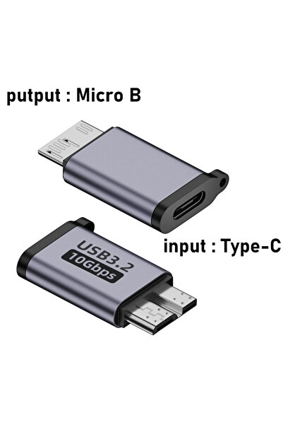 Choice موصل محول USB 3.0 Micro B ذكر إلى USB A أنثى من النوع C بسرعة 10 جيجاب...
