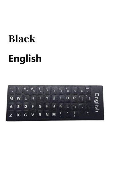 Choice ملصقات لوحة مفاتيح مقاومة للتآكل باللغة الإنجليزية، استبدال الحروف الع...