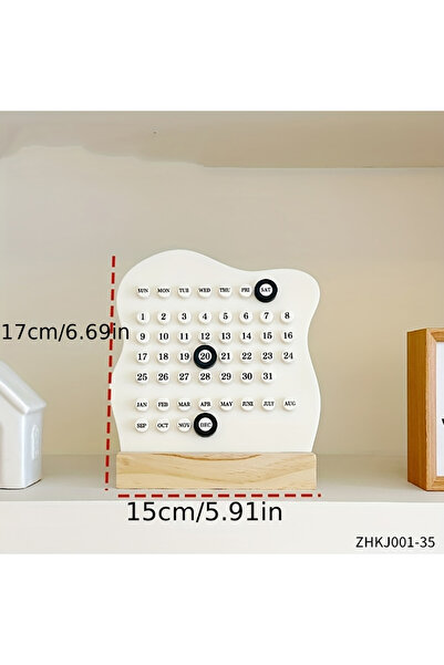 Choice قطعة واحدة من تقويم المكتب الخشبي الإبداعي اليدوي القابل للتعديل لعرض ...