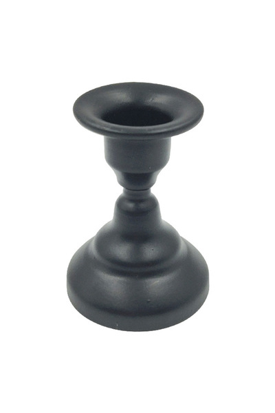 Choice حامل شموع معدني أسود عتيق، حامل شموع حديدي فني لحفلات الزفاف، م