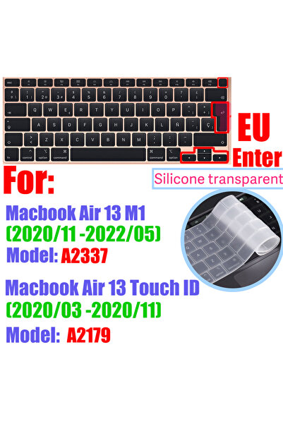 Choice EU 2020-2021 Air13 CaseBuy Premium Silicone Keyboard Cover Ultra Thin for MacBook Pro 14 16" M4 M3 M