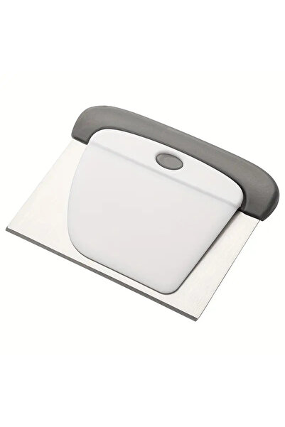 Choice مجموعة 2 في 1 - بيضاء - مجموعة مكشطة العجين المصنوعة من الفولاذ المقاو...