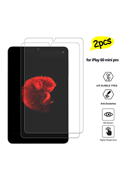 Choice 2P- 60 mini pro قطعتان من واقي الشاشة الزجاجي فائق الوضوح المضاد للخدش لجهاز iPaly 60 mini