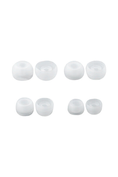 Choice 4 أزواج من أطراف الأذن البديلة من SMLXS KBEAR بلون القهوة (S/M/L/XS) أطراف أذن بديلة من السيليكون الناعم بلون القهوة الشفاف