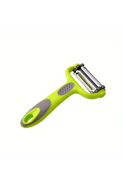 Choice مقشرة دوارة خضراء 3 في 1، مبشرة فواكه وخضراوات وكرنب وسلطة وجزر وبطاطس، متعددة الاستخدامات للمطبخ