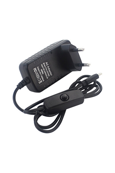 Choice EU 5V 3A Power Supply with ON/OFF Switch EU US UK Plug Charger USB Type-C Power Adapter for Raspberr