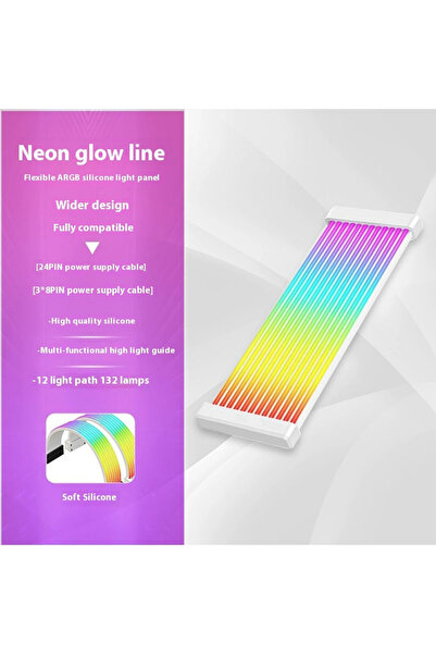 Choice 24Pin 3x8Pin WH 5V 3Pin ARGB Sync PC Cable 8/24PIN Motherboard Power Extension Cable Flexible LED St