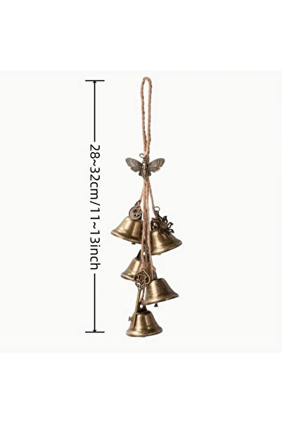 Choice جرس حماية من الرياح على شكل ساحرة، ديكور جرس الرياح الريفي، مقبض باب أ...