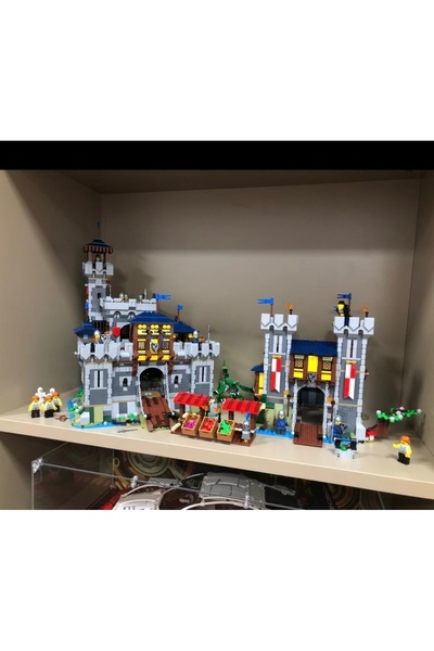 Choice No box Only blocks 1 In stock home decoration three in one medieval ca...