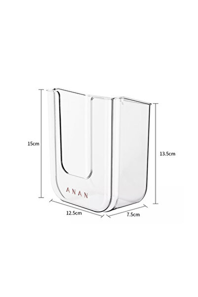 Choice صندوق منظم مناديل شفاف مثبت على الحائط، صندوق تخزين مناديل مبللة غير م...